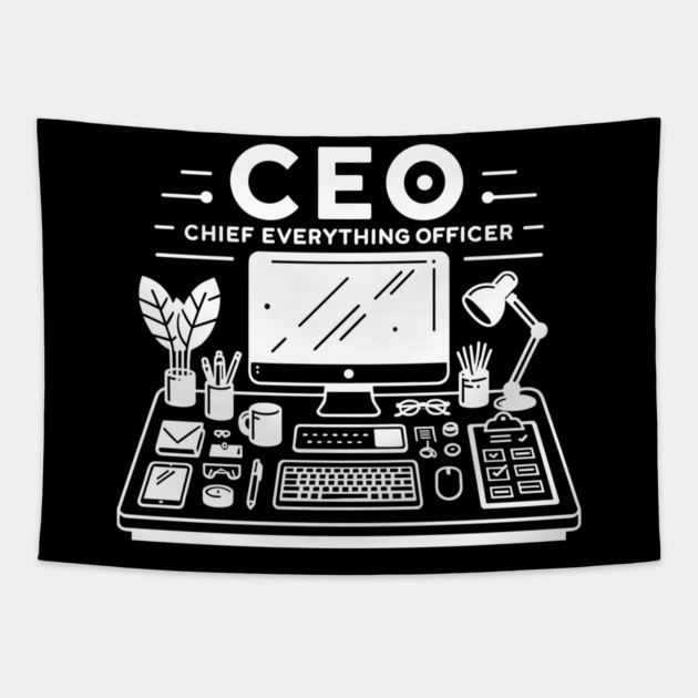 CEO Chief Everything Officer Tapestry by Frank Ring