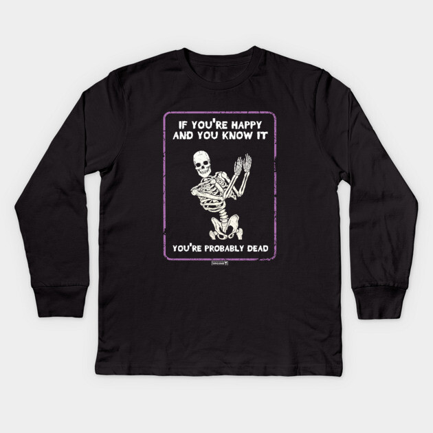 Let's Be Honest. Kids Long Sleeve T-Shirt by Tommy Devoid