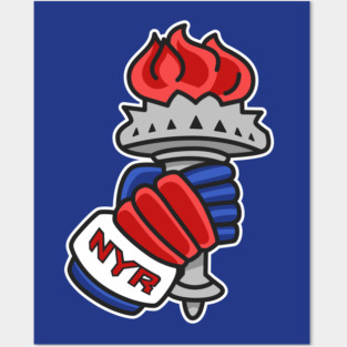 New York Rangers Statue of Liberty Torch Posters and Art