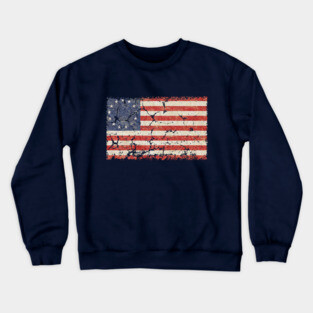 US Flag 1776 Crewneck Sweatshirt
