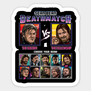 Sean Bean Fighter Sticker
