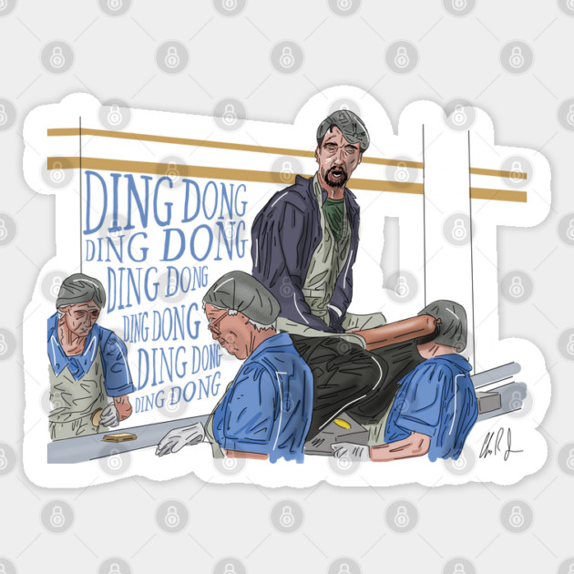 Freddy Got Fingered: Ding Dong Sticker by 51Deesigns
