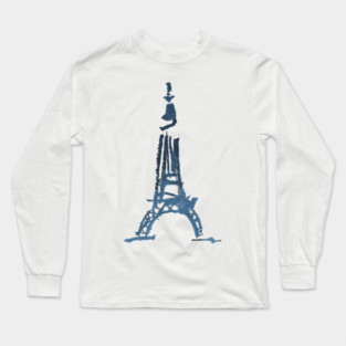 Eiffel Tower Abstract - Watercolor Long Sleeve T-Shirt