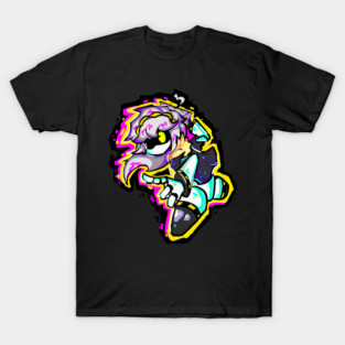 Murder Drones Disassembler drone neon graffiti art T-Shirt