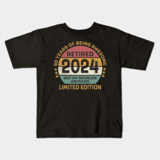 Retirement Class Of 2024 Retired Teacher 2024 Kids T-Shirt