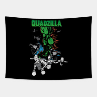 Quadzilla Leg Day Tapestry