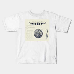 Saturn, Venus & Moon Astronomy Chart Kids T-Shirt