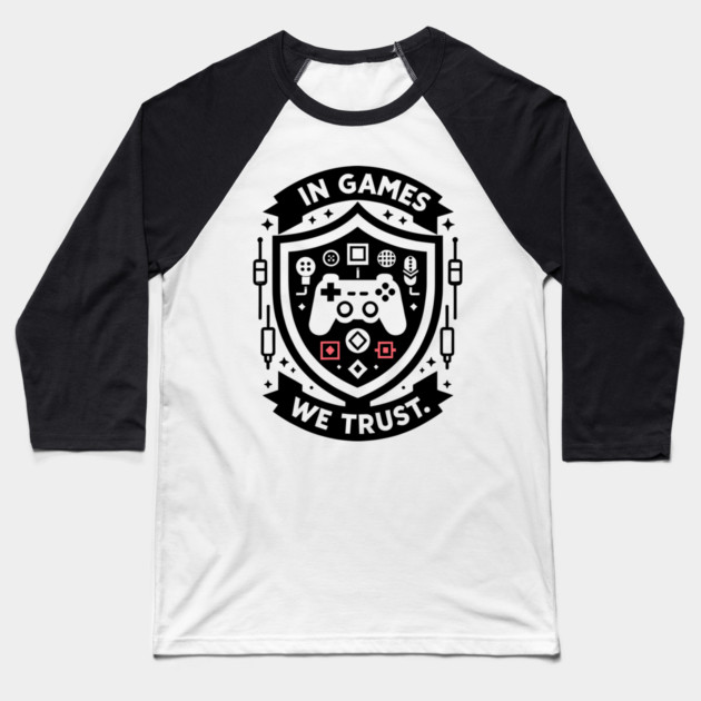 Gamers Never Die They Respawn Baseball T-Shirt by Frank Ring