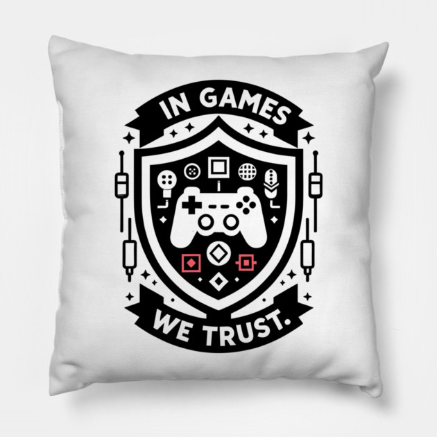 Gamers Never Die They Respawn Pillow by Frank Ring
