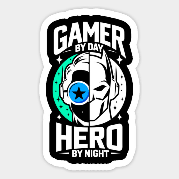 Gamer by Day Hero by Night Magnet by Frank Ring