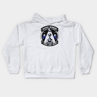 Noobs Beware Pros Are Here Kids Hoodie