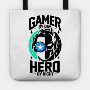 Gamer by Day Hero by Night Tote