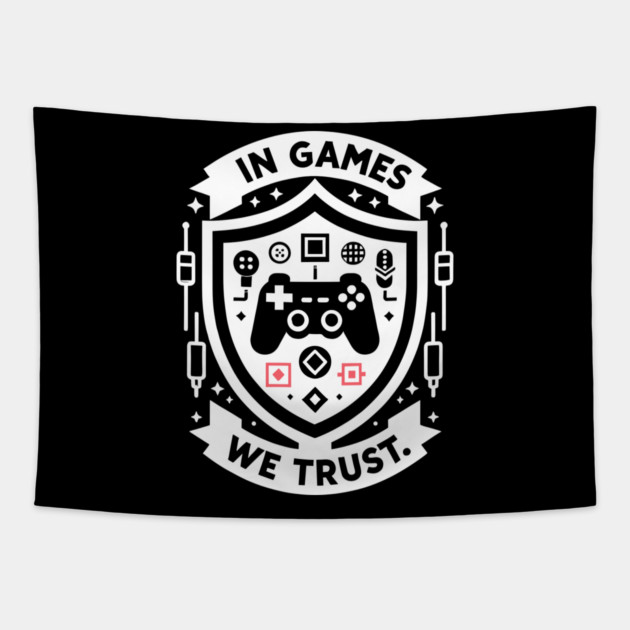 In Games We Trust Tapestry by Frank Ring