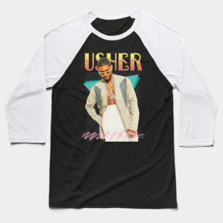 Usher Retro Aesthetic Fan Art Baseball T-Shirt