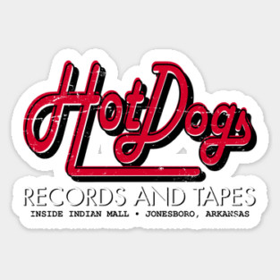 Hot Dog Records and Tapes Sticker