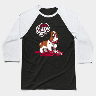 My Little Cujo - Creepy Cute Horror - Killer Dog Cartoon Baseball T-Shirt