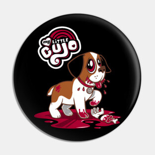 My Little Cujo - Creepy Cute Horror - Killer Dog Cartoon Pin