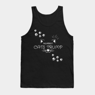 Funny Cats Anti-Trump - Cats Against Trump Tank Top