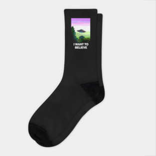 I WANT TO BELIEVE in GENDERQUEER Socks