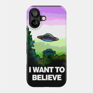I WANT TO BELIEVE in GENDERQUEER Phone Case