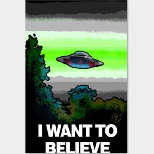 I WANT TO BELIEVE in AGENDER Posters and Art