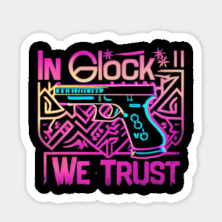 In glock we trust Sticker
