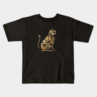 geometric cat Kids T-Shirt