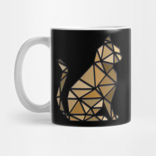 geometric cat Mug