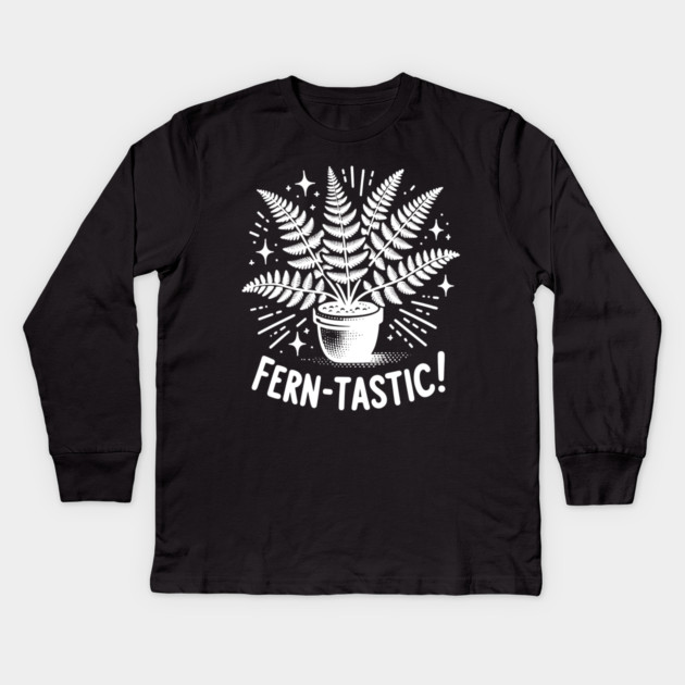 Fern-Tastic! Kids Long Sleeve T-Shirt by Frank Ring