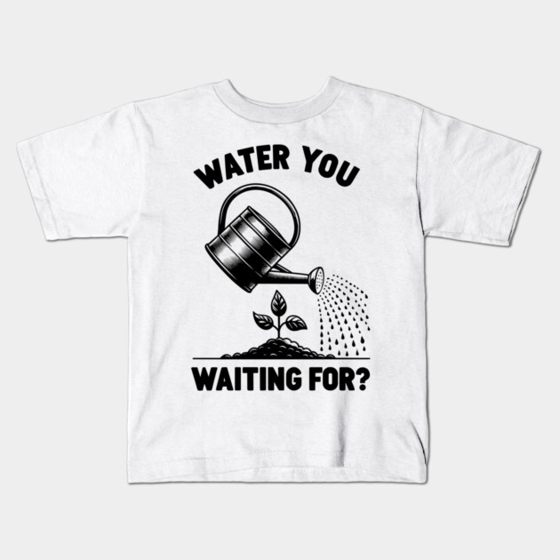 Water You Waiting For? Kids T-Shirt by Frank Ring