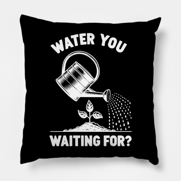 Water You Waiting For? Pillow by Frank Ring