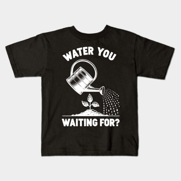 Water You Waiting For? Kids T-Shirt by Frank Ring