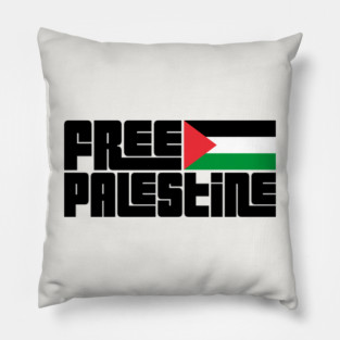 Free Palestine \/\/ Retro Style Design Pillow