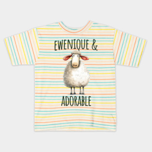 Ewe-nique and Adorable sweet lamb design Kids T-Shirt