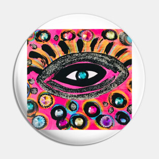 LOVE EYE Pin