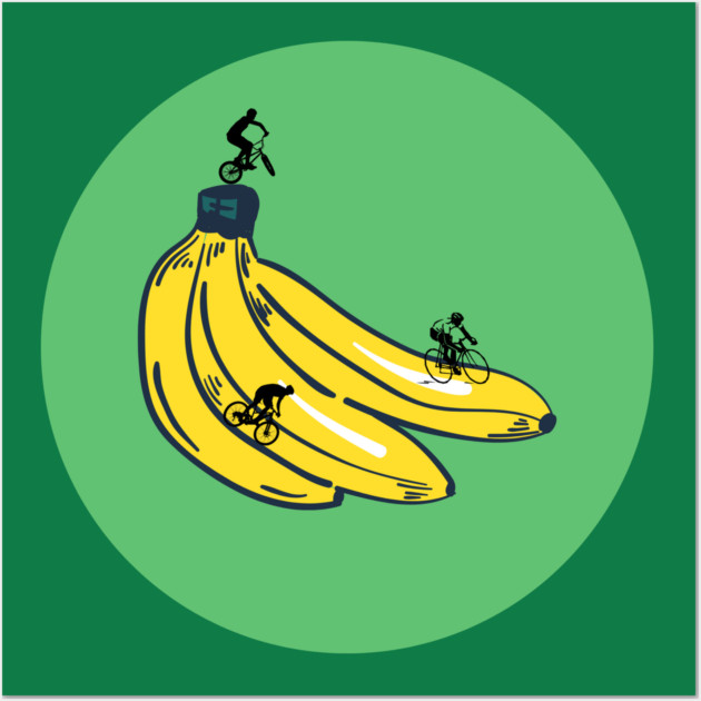 Banana bike park Wall Art by RIDECAMP