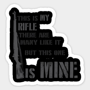 M1 Garand $ The rifleman's creed Sticker