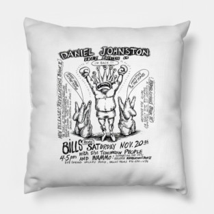 DANIEL JOHNSTON FREE SHOW Pillow