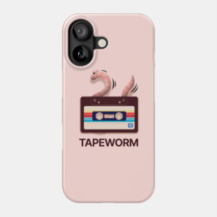 Tapeworm. A worm that eats tapes. Phone Case