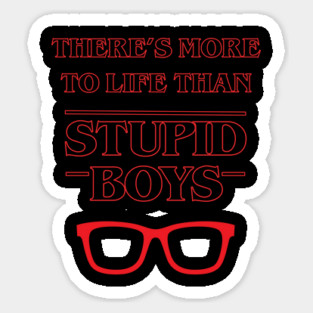 Stupid Boys Stranger Things Sticker