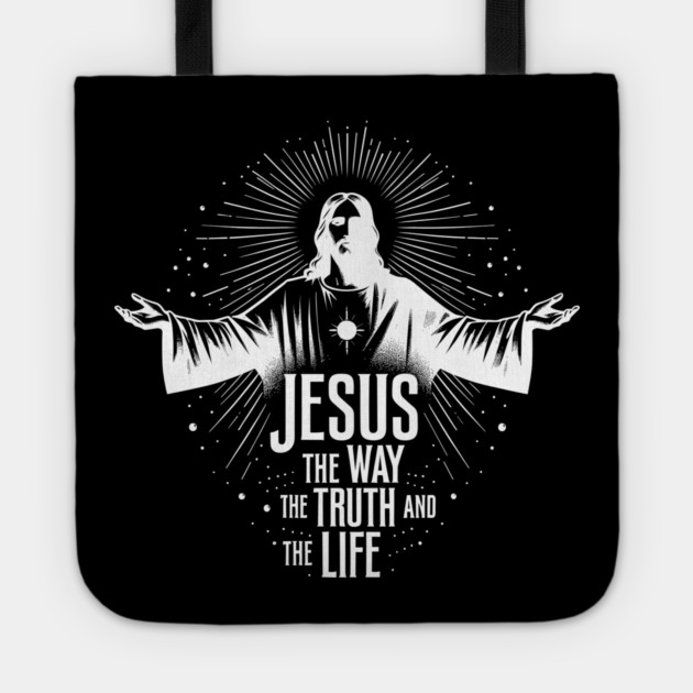 Jesus The Way The Truth and The Life Tote by Frank Ring