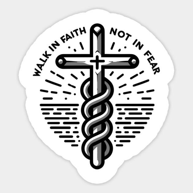 Walk in Faith Not in Fear Magnet by Frank Ring