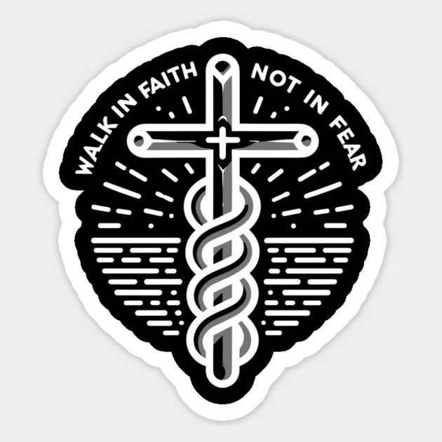 Walk in Faith Not in Fear Magnet by Frank Ring