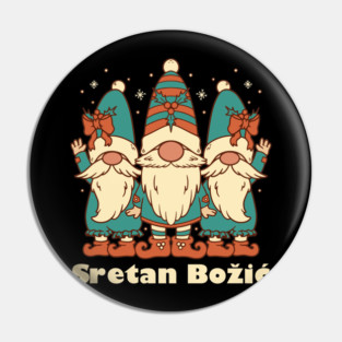 Merry Christmas in Croatian Pin