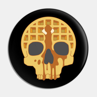 Waffle Skull Pin