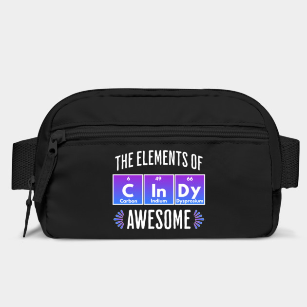 CInDy: Elements of Awesome, name design by Luxinda