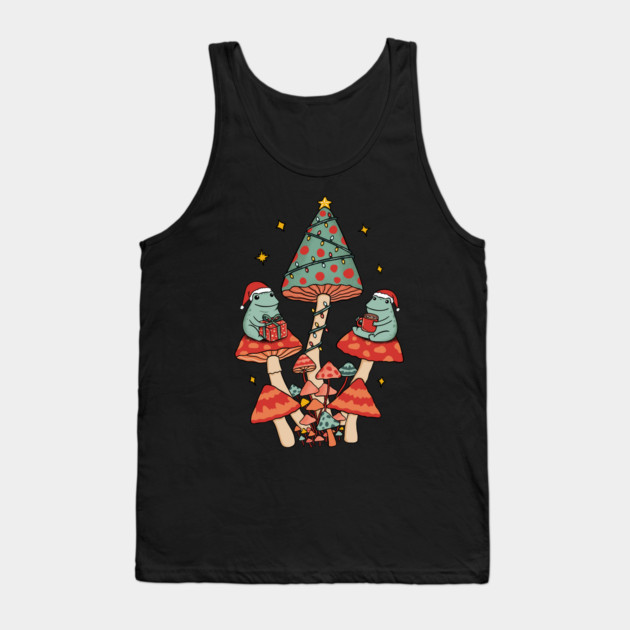 Classic Christmas Mushrooms Tank Top by coffeeman