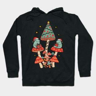 Classic Christmas Mushrooms Hoodie