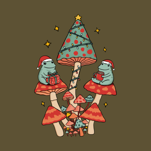Classic Christmas Mushrooms by coffeeman