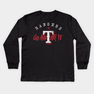 texas rangers (grunge) Kids Long Sleeve T-Shirt